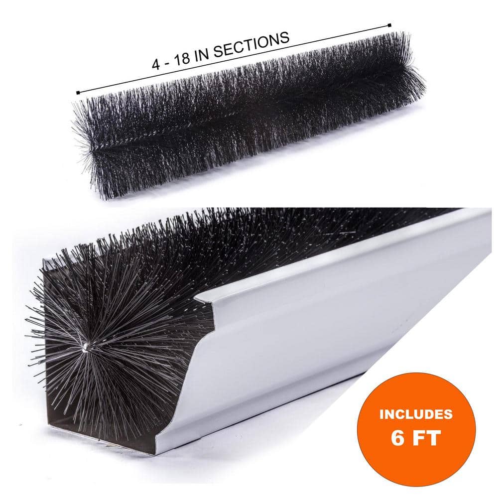 GUTTERBRUSH SIMPLE GUTTER GUARD Standard - Pack Leaf Filter Brush Gutter Guard
