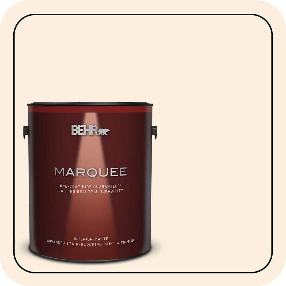 BEHR MARQUEE 1 gal. #PWN-40 Elegant Ivory Matte Interior Paint & Primer