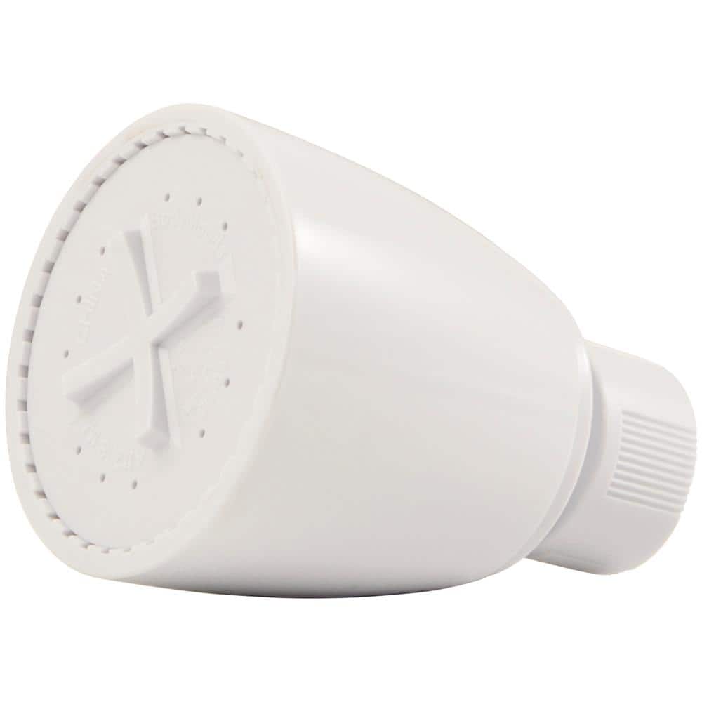 Glacier Bay 1-Spray Patterns 2 in. Single Wall Mount Fixed Shower Head in White (3)