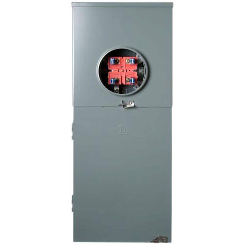 Square D Homeline 200 Amp 8-Space 16-Circuit Outdoor Ringless Overhead/Underground Main Breaker CSED