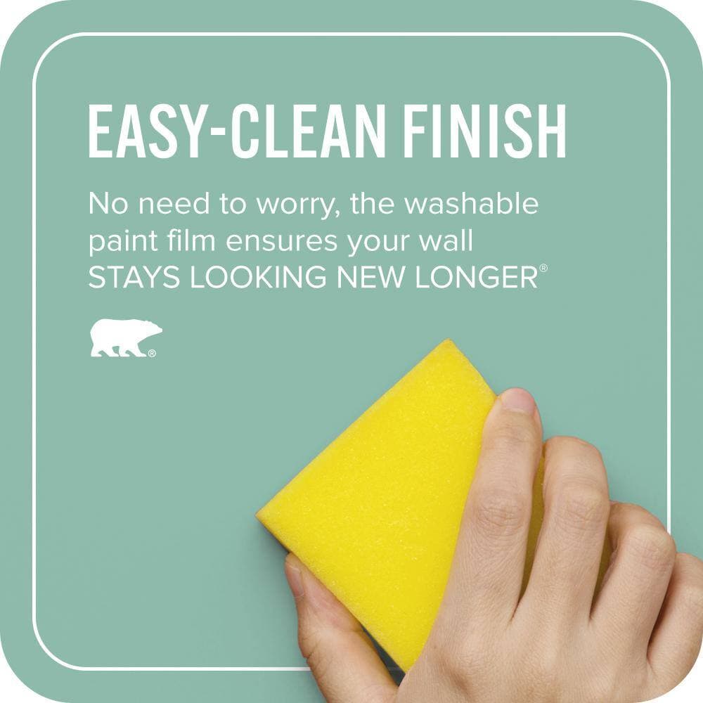 BEHR ULTRA 1 gal. #MQ6-37 Mild Evergreen Extra Durable Semi-Gloss Enamel Interior Paint & Primer (4)