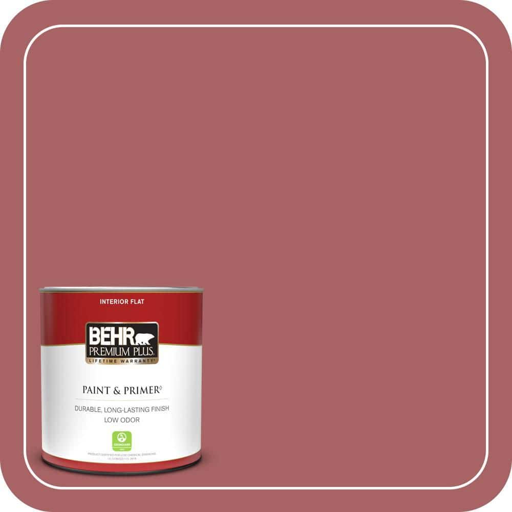 BEHR PREMIUM PLUS #PPU1-06 Rose Marquee Flat Low Odor & Primer