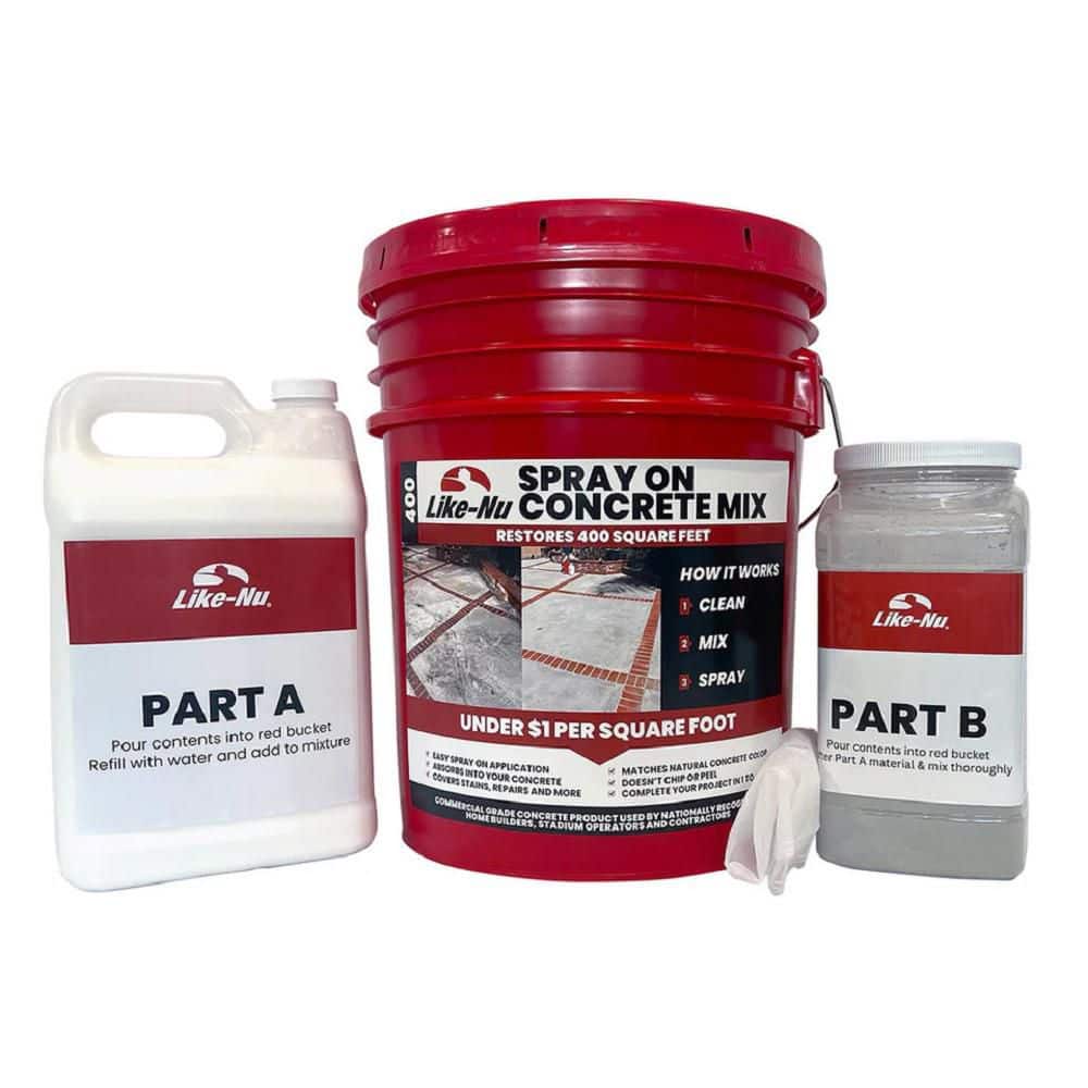 Unbranded 400 sq. ft. Spray On Concrete Mix/Resurfacer
