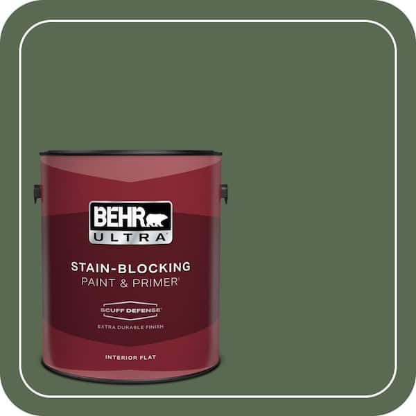 BEHR ULTRA 1 gal. #S390-7 Trailing Vine Extra Durable Flat Interior Paint & Primer (2)