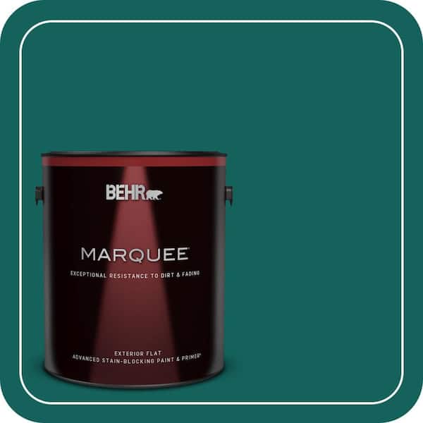 BEHR MARQUEE 1 gal. #S-H-490 Billiard Table Flat Exterior Paint & Primer (2)