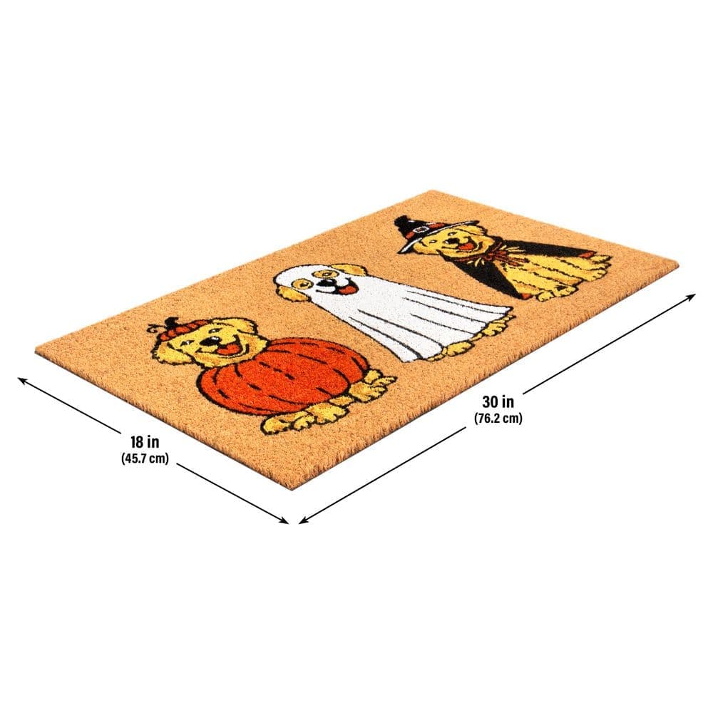 Home Accents Holiday Pups 18 in. x 30 in. Coir Doormat (4)
