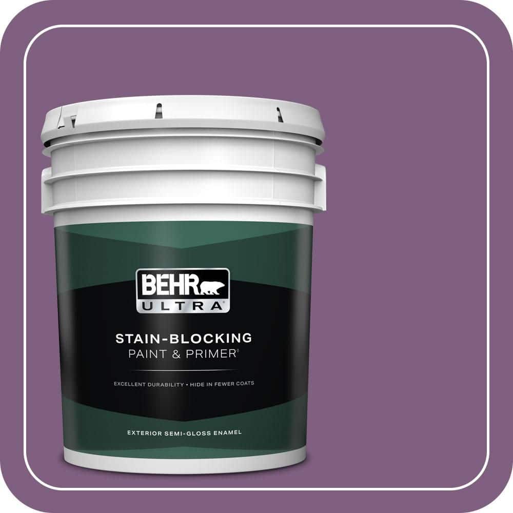 BEHR ULTRA 5 gal. #MQ5-34 Showstopper Semi-Gloss Enamel Exterior Paint & Primer