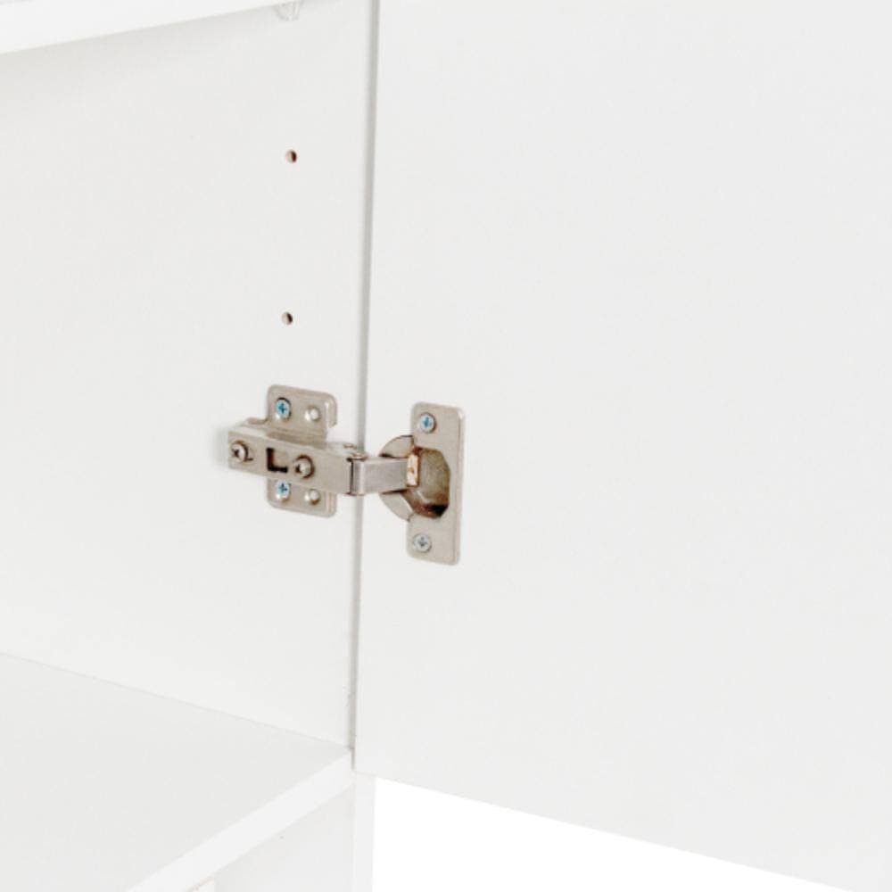 Unbranded 13.7 in. W x 15.16 in. D x 70.87 in. H Bathroom White Linen Cabinet (3)