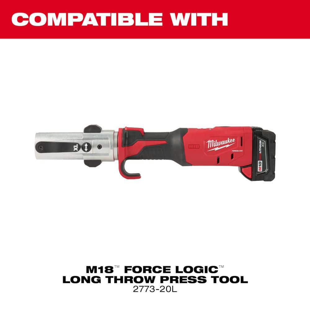 Milwaukee 2-1/2 in. - 4 in. IPS-P Black Iron Pipe/Steel Pivoting Press Ring Kit for M18 FORCE LOGIC Long Throw Press Tools (2)