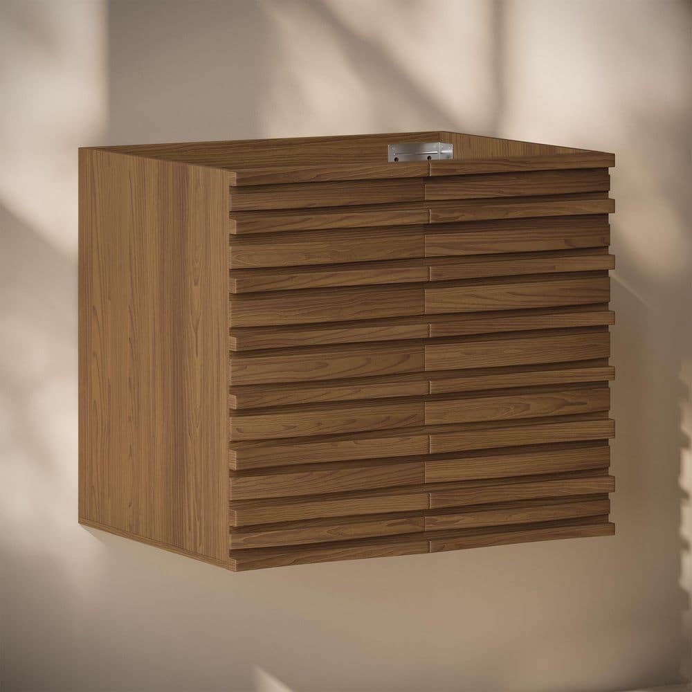 Swiss Madison Liberte 30" Freestanding Bath Vanity Cabinet without Top in Brown Oak (1)