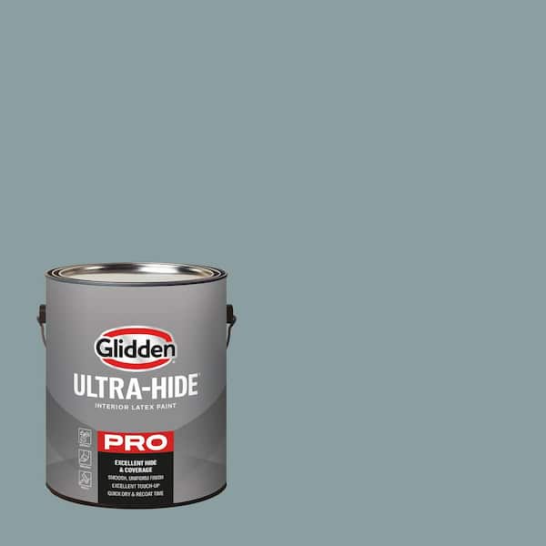 Glidden Ultra-Hide 1 gal. PPG1034-5 Aqua Smoke Eggshell Interior Paint (2)