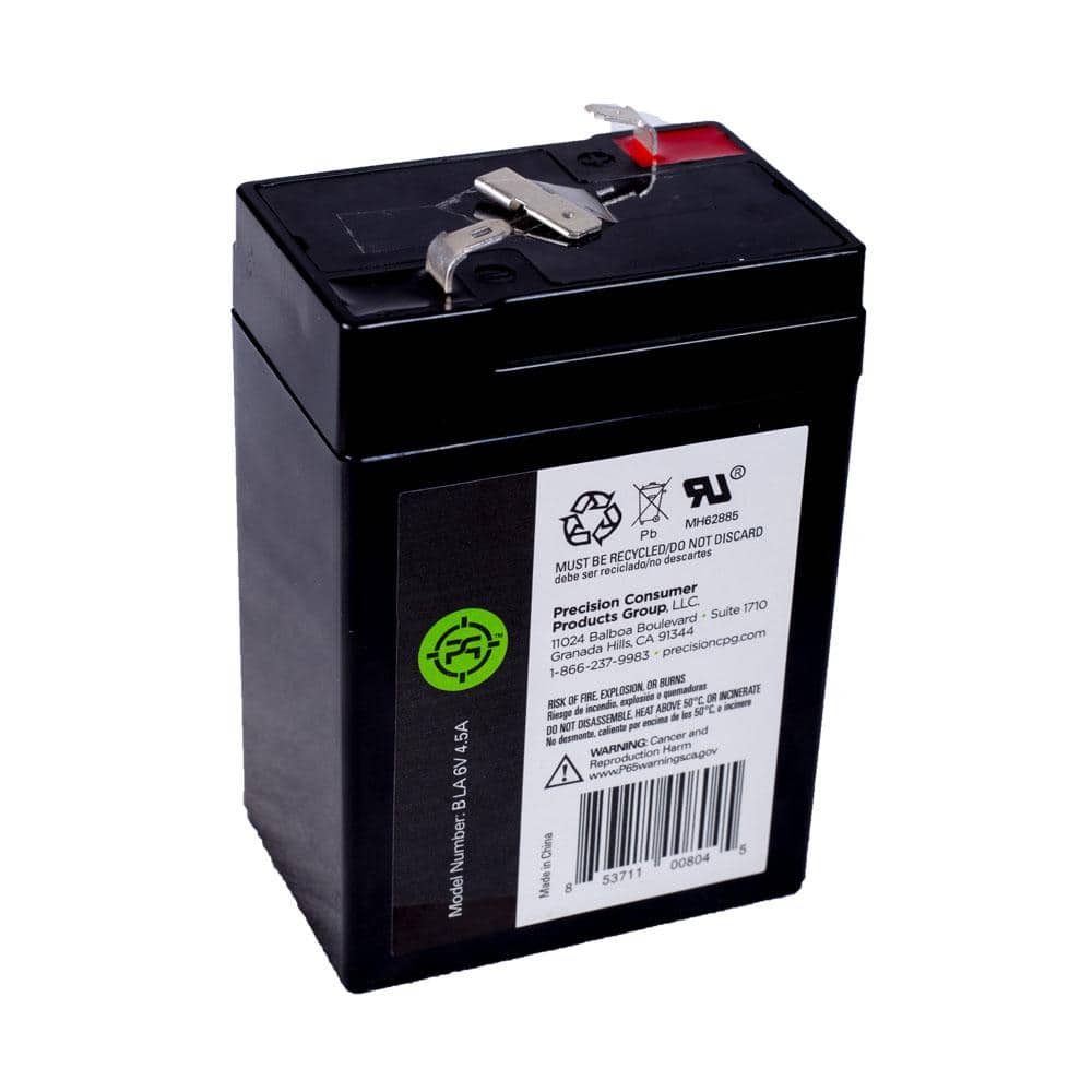 Unbranded Lead Acid 4.5 Ah 6 Volt Black Replacement Battery (3)