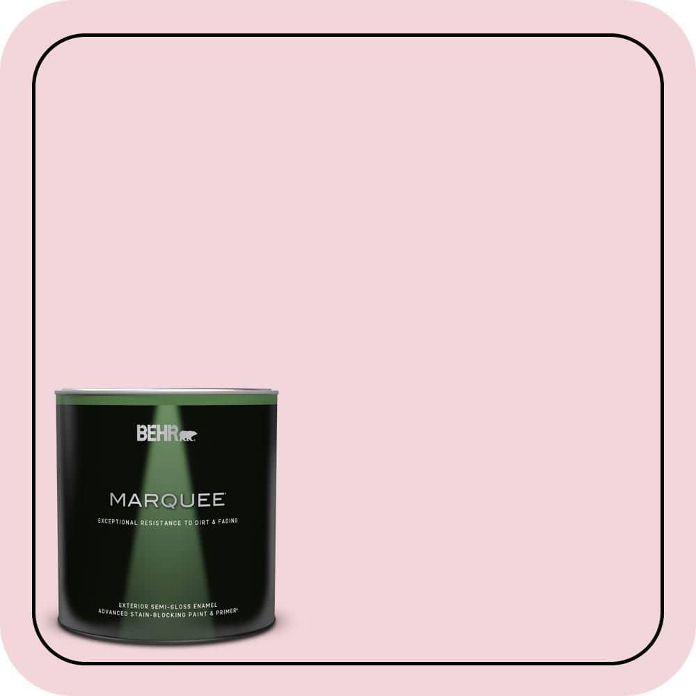 BEHR MARQUEE 1 qt. #P140-1 Summer Crush Semi-Gloss Enamel Exterior Paint & Primer