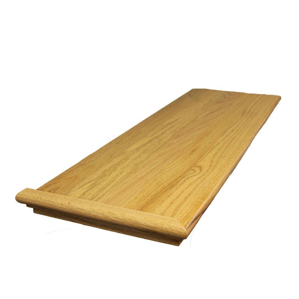 Stairtek Retread 0.625 in. x 11.5 in. x 48 in. Prefinished Natural Red Oak Left Return Stair Tread (1)