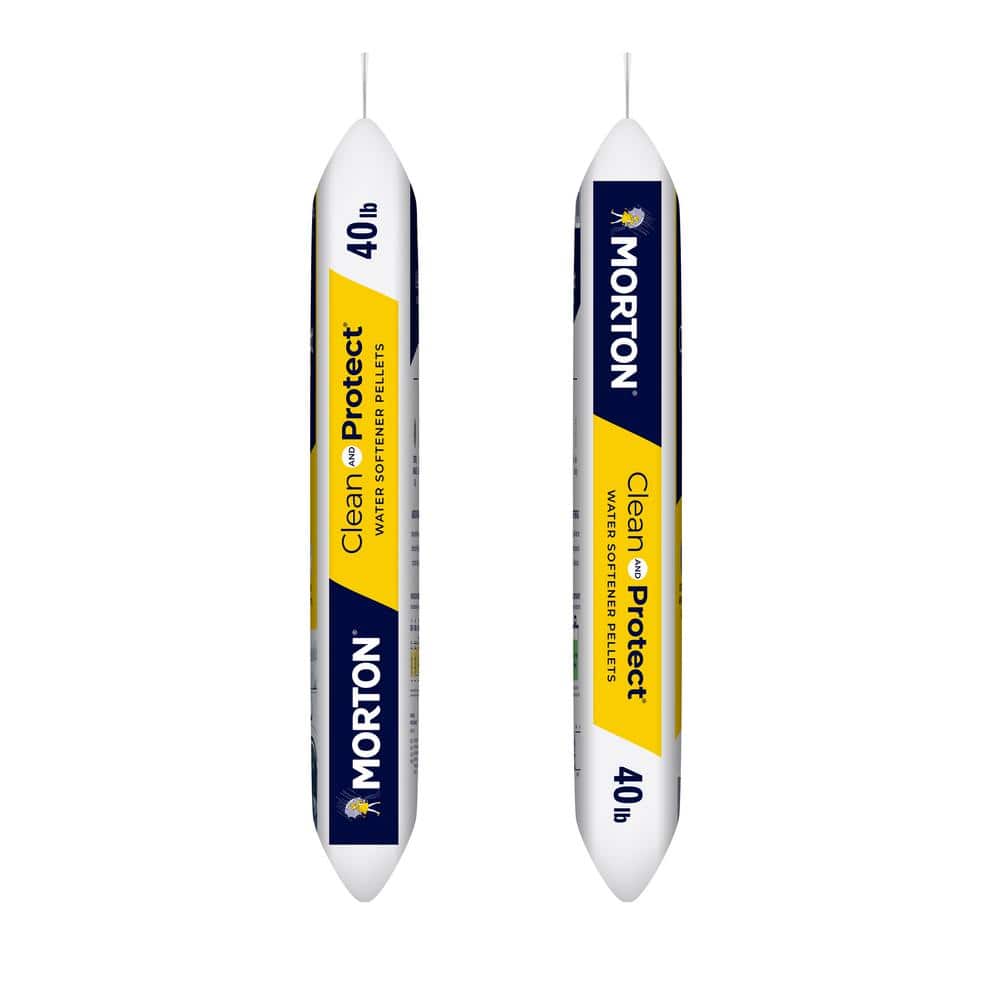 Morton Salt 40 lbs. Water Softener Salt Pellets Clean and Protect (2)