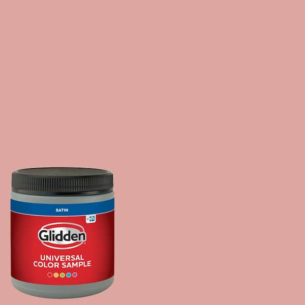 Glidden 8 oz. PPG1057-4 Coral Cove Satin Interior Paint Sample (2)