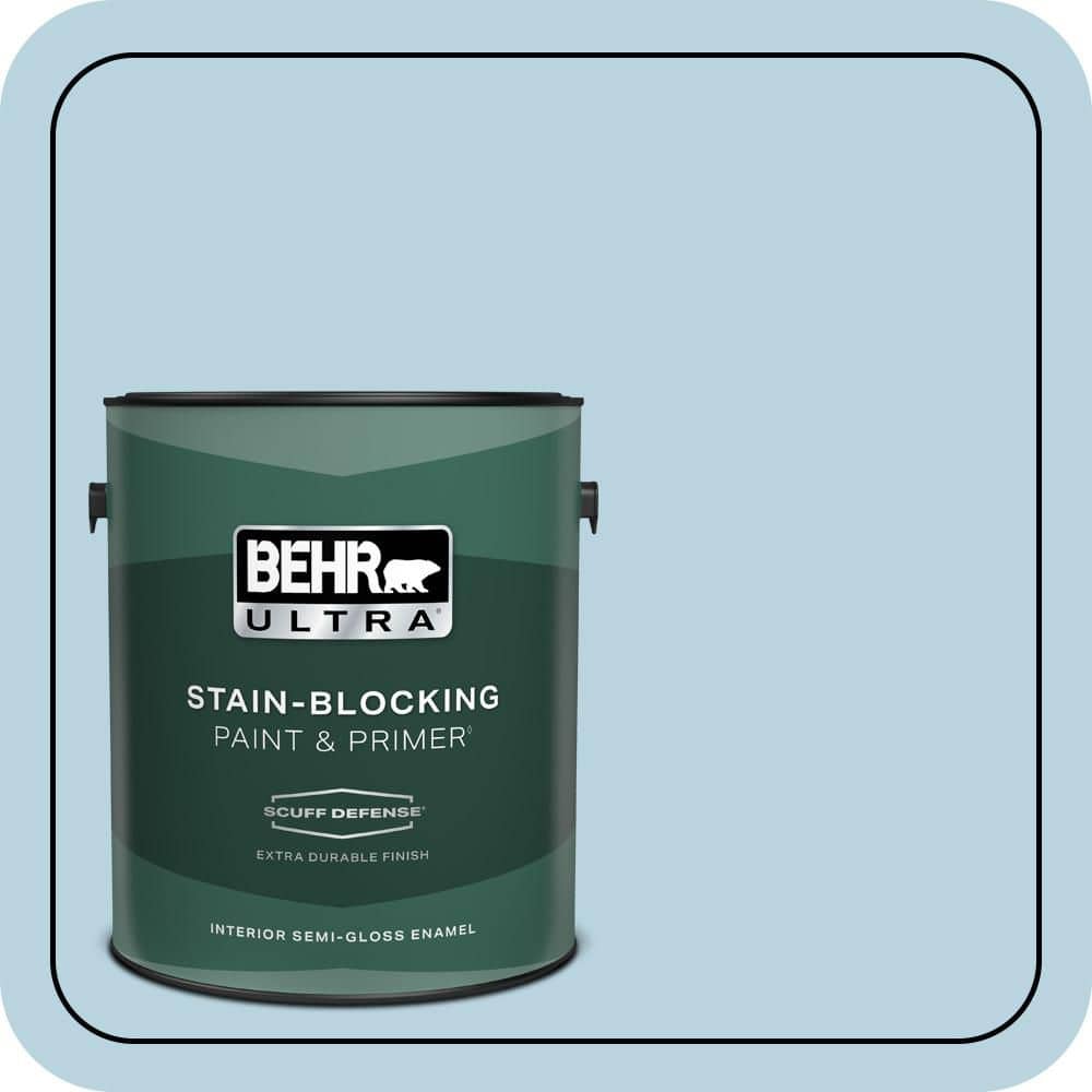BEHR ULTRA 1 gal. #PPU14-16 Millstream Extra Durable Semi-Gloss Enamel Interior Paint & Primer