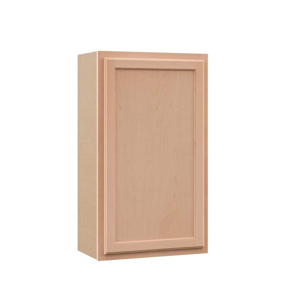 Hampton Bay Recessed Panel 21 in. W x 12 in. D x 36 in. H Assembled Wall Kitchen Cabinet in Unfinished