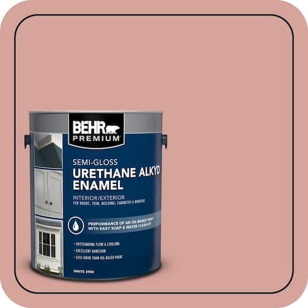 BEHR PREMIUM 1 gal. #S160-3 Bubble Shell Urethane Alkyd Semi-Gloss Enamel Interior/Exterior Paint (2)