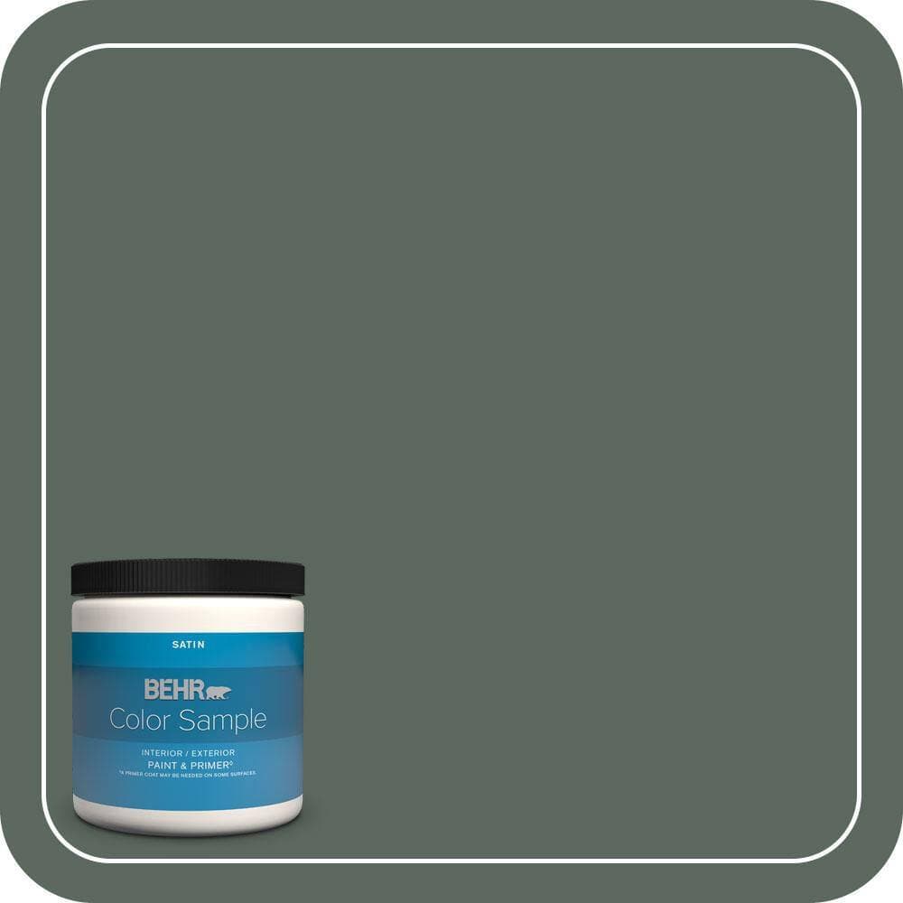 BEHR PREMIUM PLUS #N420-6 Pine Mountain Interior/Exterior Paint & Primer Color Sample (1)