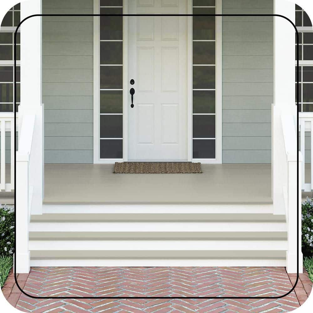 BEHR PREMIUM #BNC-04 Textured Low-Lustre Enamel Interior/Exterior Porch and Patio Anti-Slip Floor Paint (2)