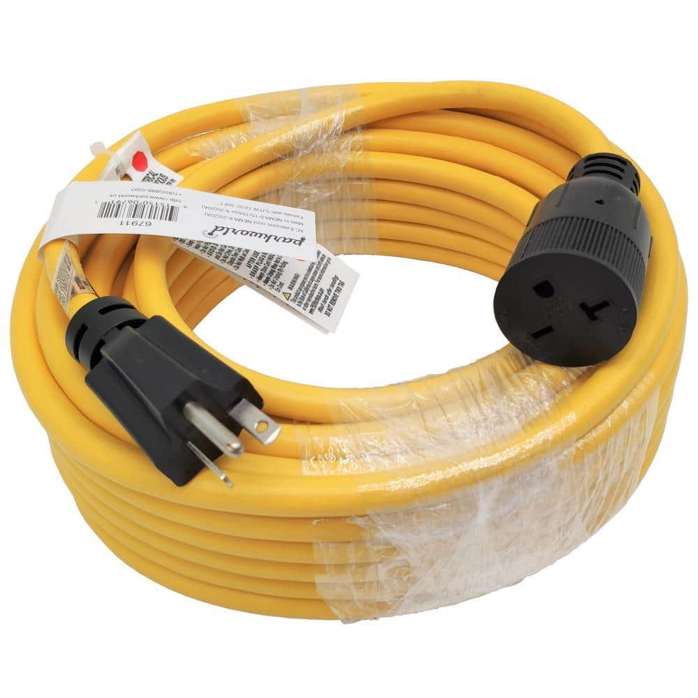 parkworld 50 ft. SJTW 12/3 20 Amp 250-Volt NEMA 6-20 Indoor/Outdoor Extension Cord