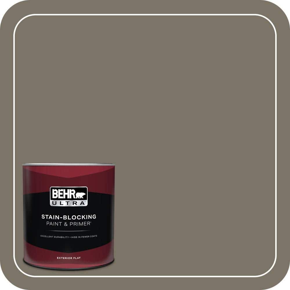 BEHR ULTRA 1 qt. #QE-38 Rooftop Garden Flat Exterior Paint & Primer