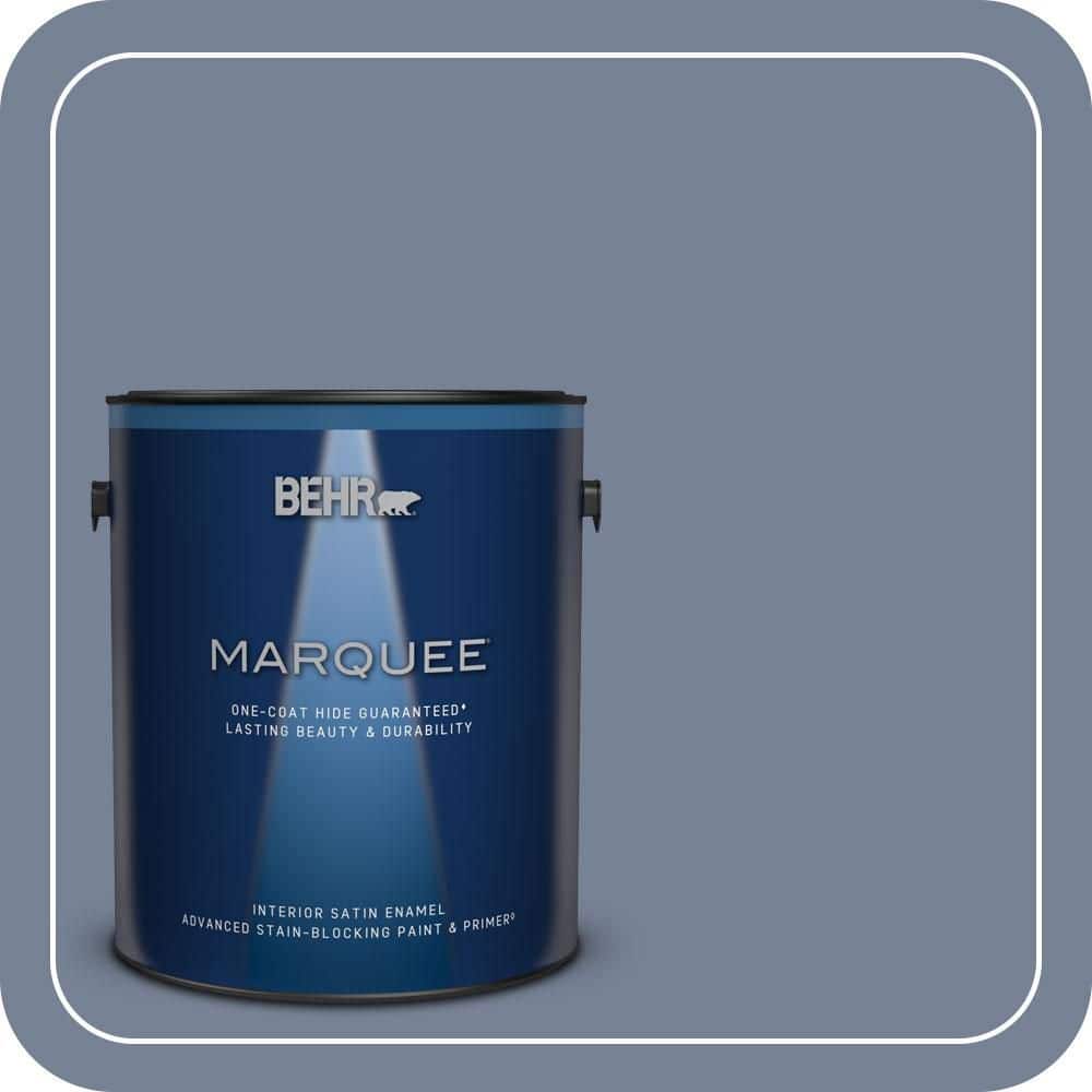BEHR MARQUEE 1 gal. #PPU15-07 Tranquil Pond Satin Enamel Interior Paint & Primer