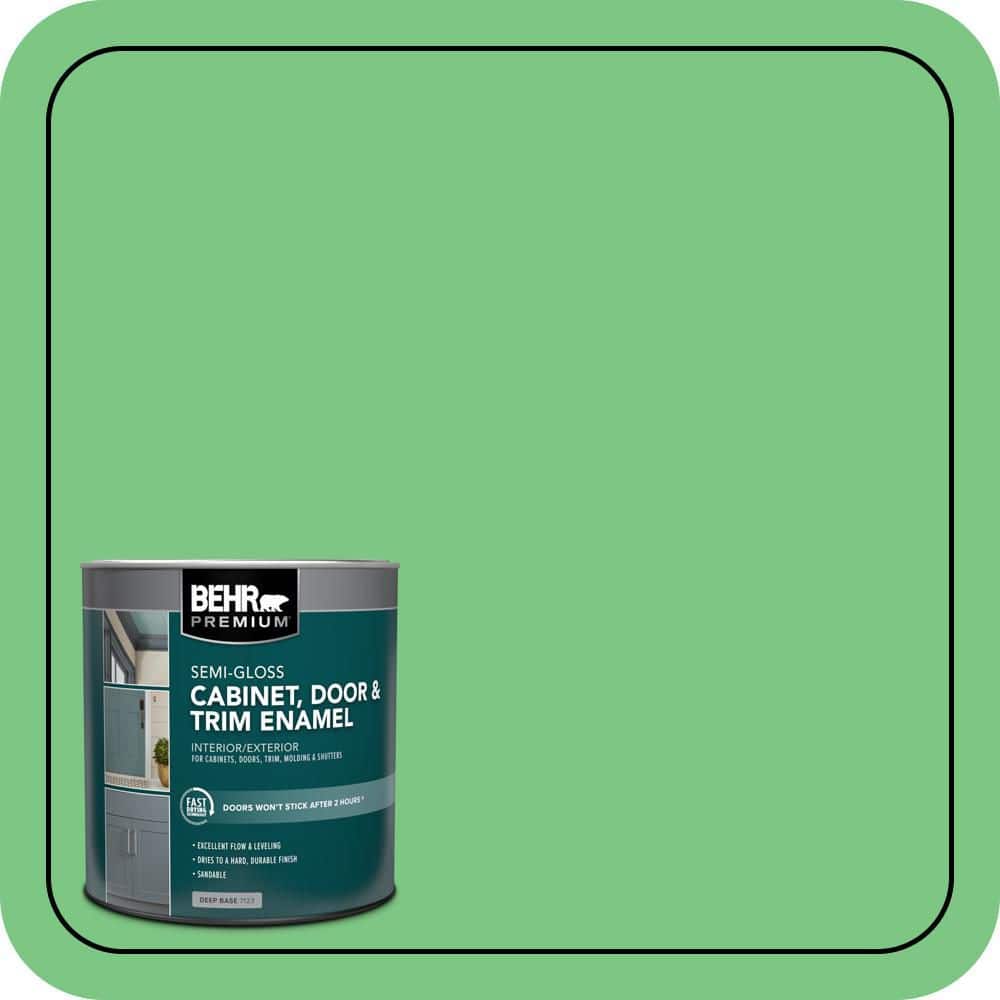BEHR PREMIUM 1 qt. #P390-5 Garden Stroll Semi-Gloss Enamel Interior/Exterior Cabinet, Door & Trim Paint