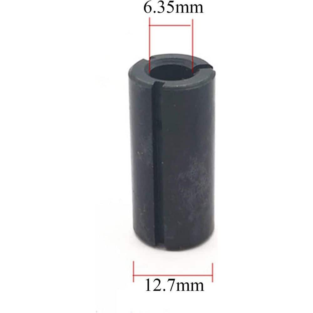 Unbranded 1/2 to 1/4 Carbon Steel Router Collet Reduction Sleeve Tool Bit with Easy Installation for Woodworking (2-Pack) (3)