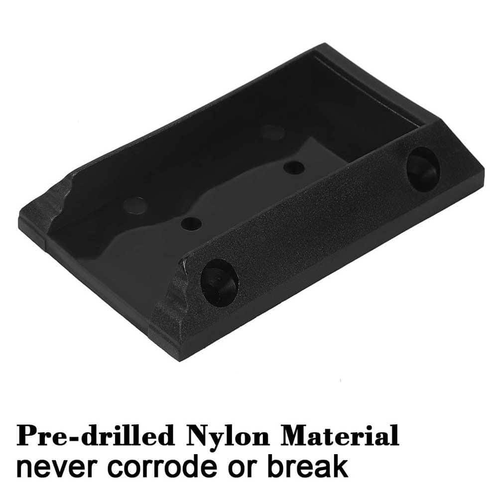Afoxsos Deck Railing Brackets Connectors for 2 x 4 Wood Post Nylon Material with 240-Pieces Wood Screws 40-Pieces Set (3)
