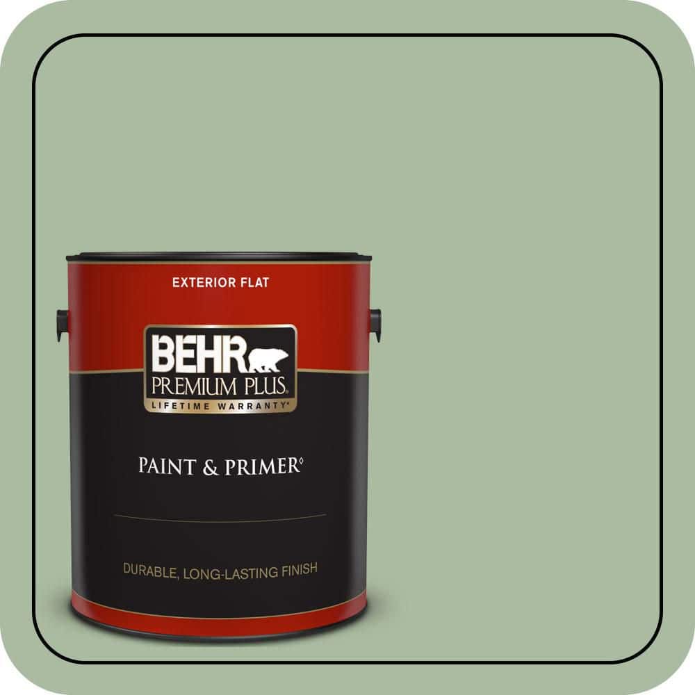 BEHR PREMIUM PLUS 1 gal. #T17-07 Balanced Flat Exterior Paint & Primer