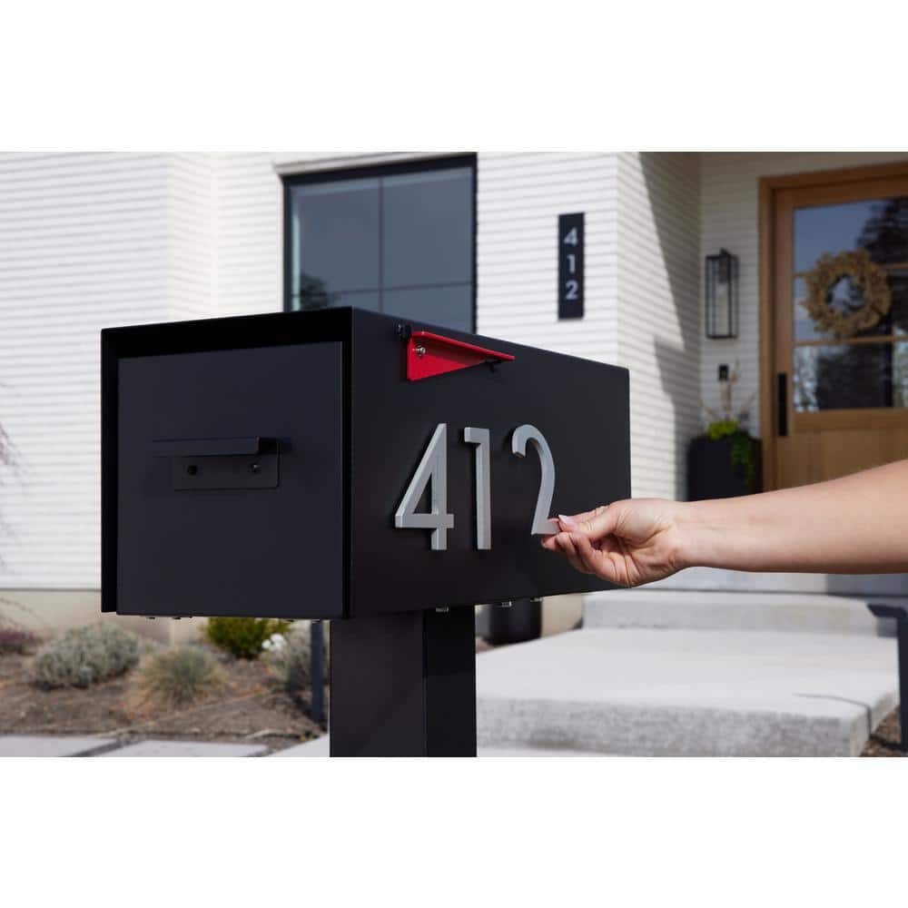 POST & PORCH 4 in. Magnetic Numbers - Silver Number 1 (3)