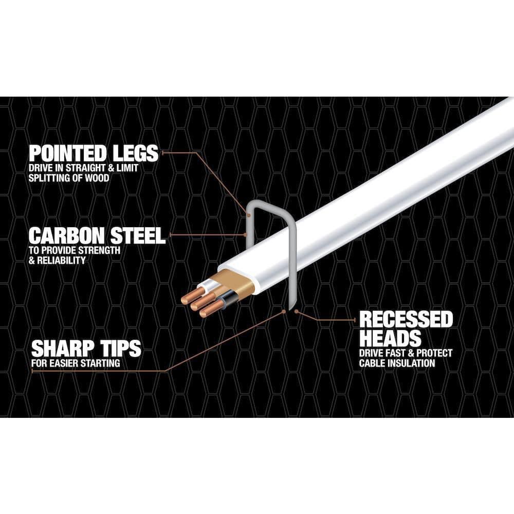Southwire 9/16 in. Romex Metal Staples (500-Pack) (4)