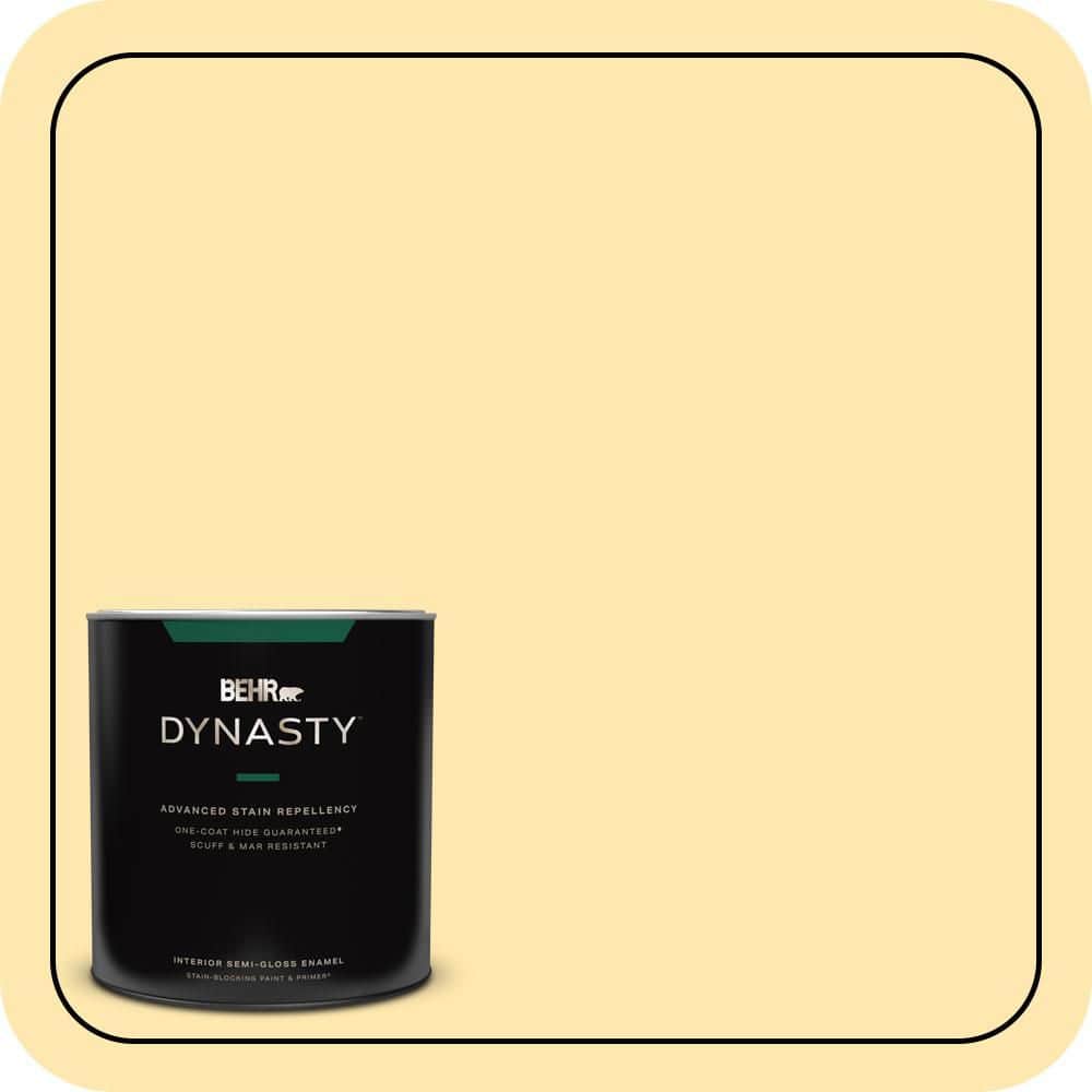 BEHR DYNASTY 1 qt. #P280-2 Gold Thread Semi-Gloss Enamel Interior Stain-Blocking Paint & Primer