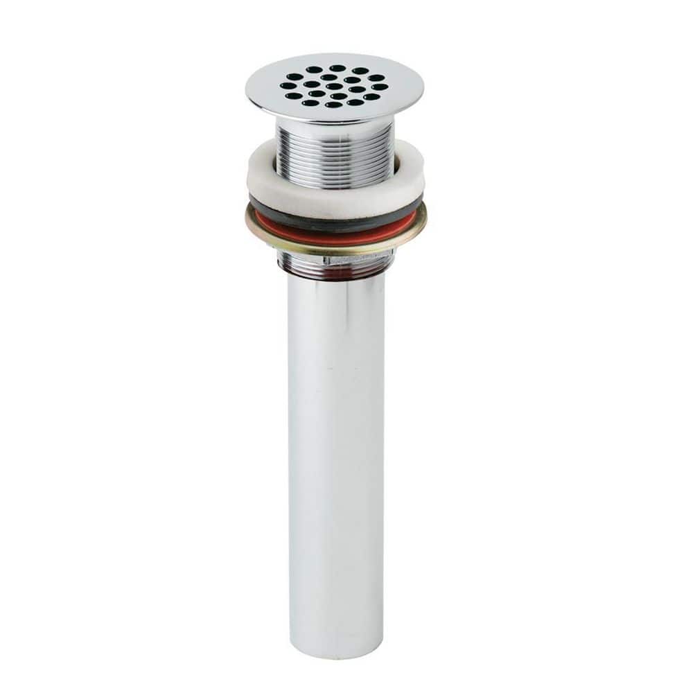 Elkay 1-1/2 in. Drain Fitting Chrome Plated Brass with Perforated Grid and Tailpiece