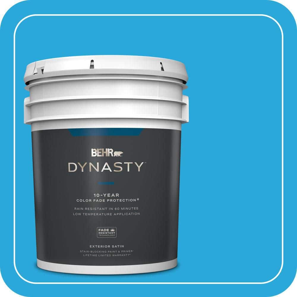 BEHR DYNASTY 5 gal. #MQ4-56 El Capitan Satin Enamel Exterior Stain-Blocking Paint & Primer