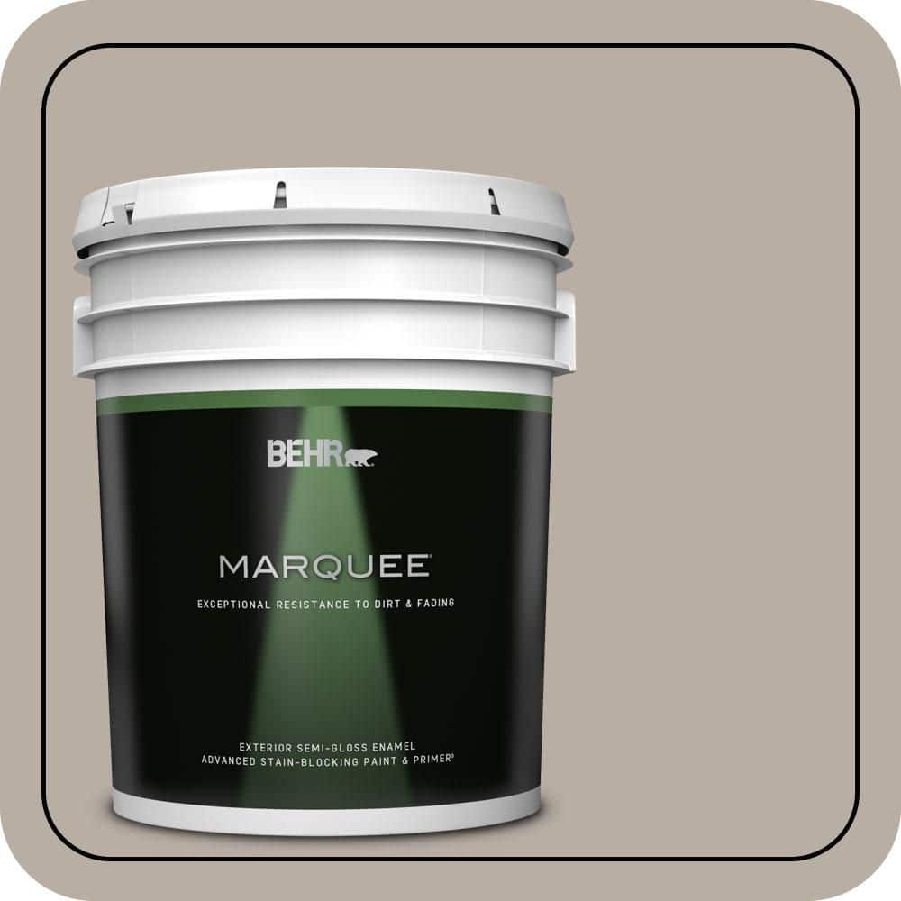 BEHR MARQUEE 5 gal. #T18-08 Off the Grid Semi-Gloss Enamel Exterior Paint & Primer