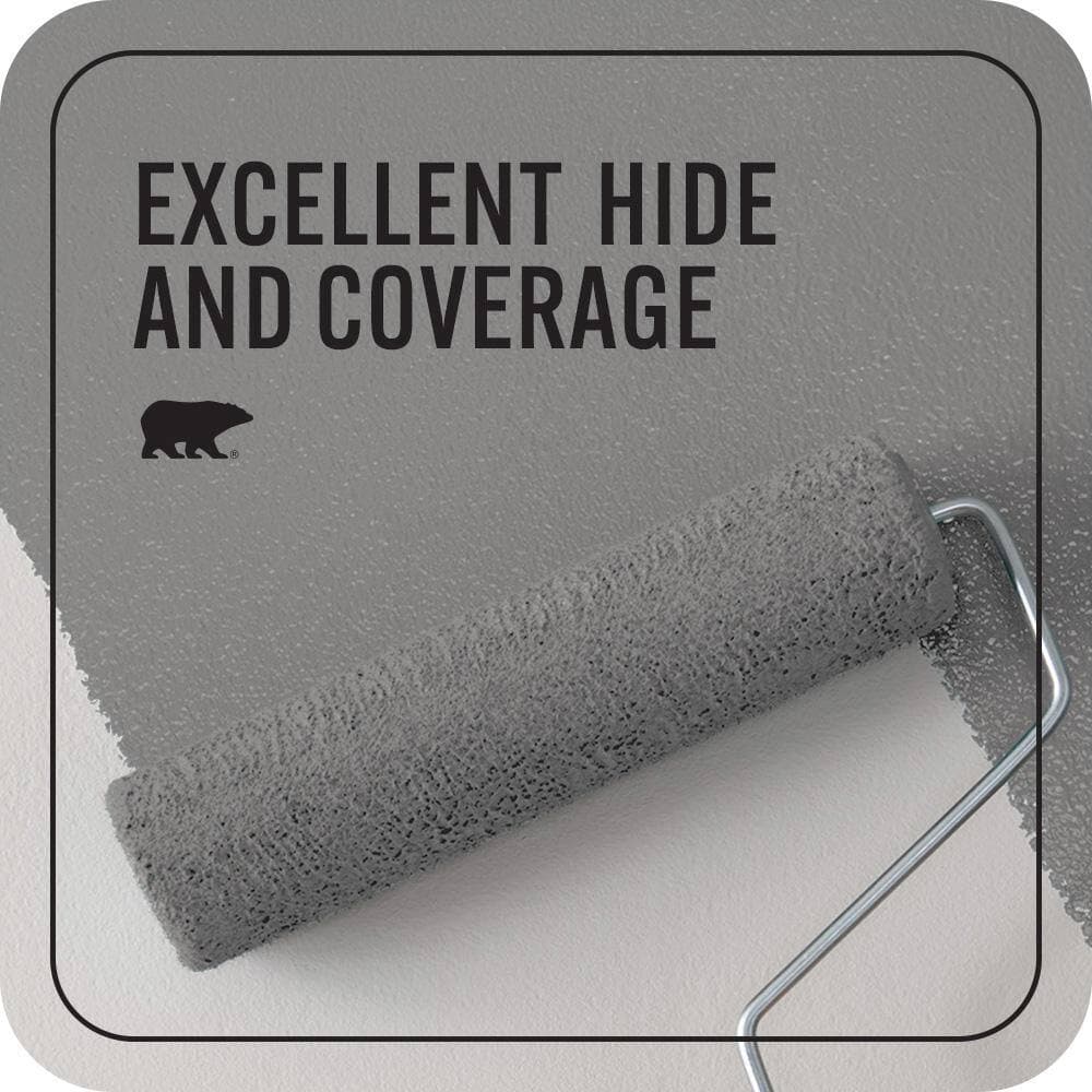 BEHR PREMIUM PLUS #PPU26-04 Falcon Gray Interior/Exterior Paint & Primer Color Sample (4)