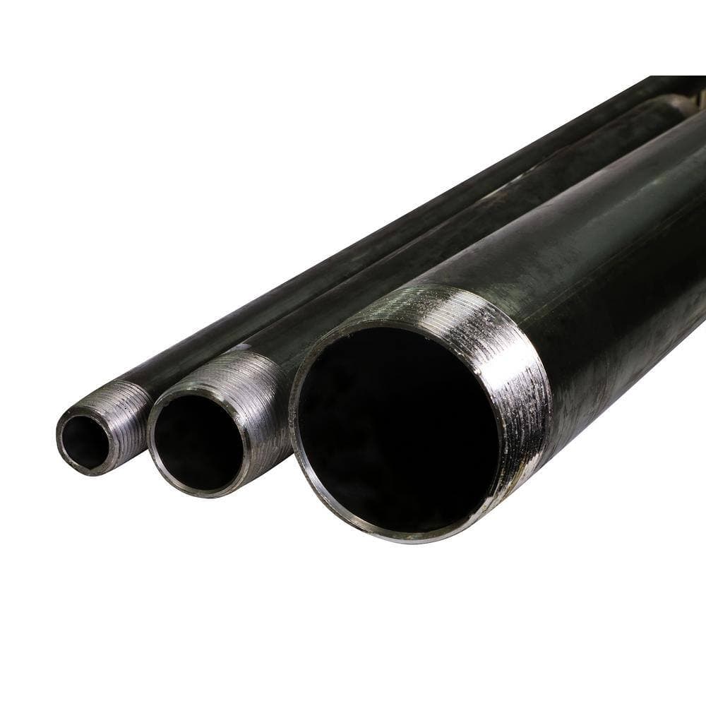 PLUMBFLEX 3/4 in. x 5 ft. Black Steel Pipe (5-Pack) (3)