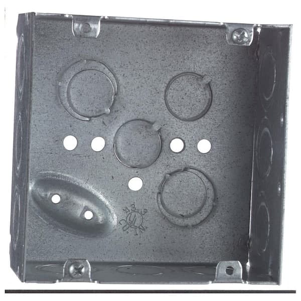 Steel City 4 in. 42 cu. in. 2-1/8 in. Deep Square Box (721711234EW-20R) (2)