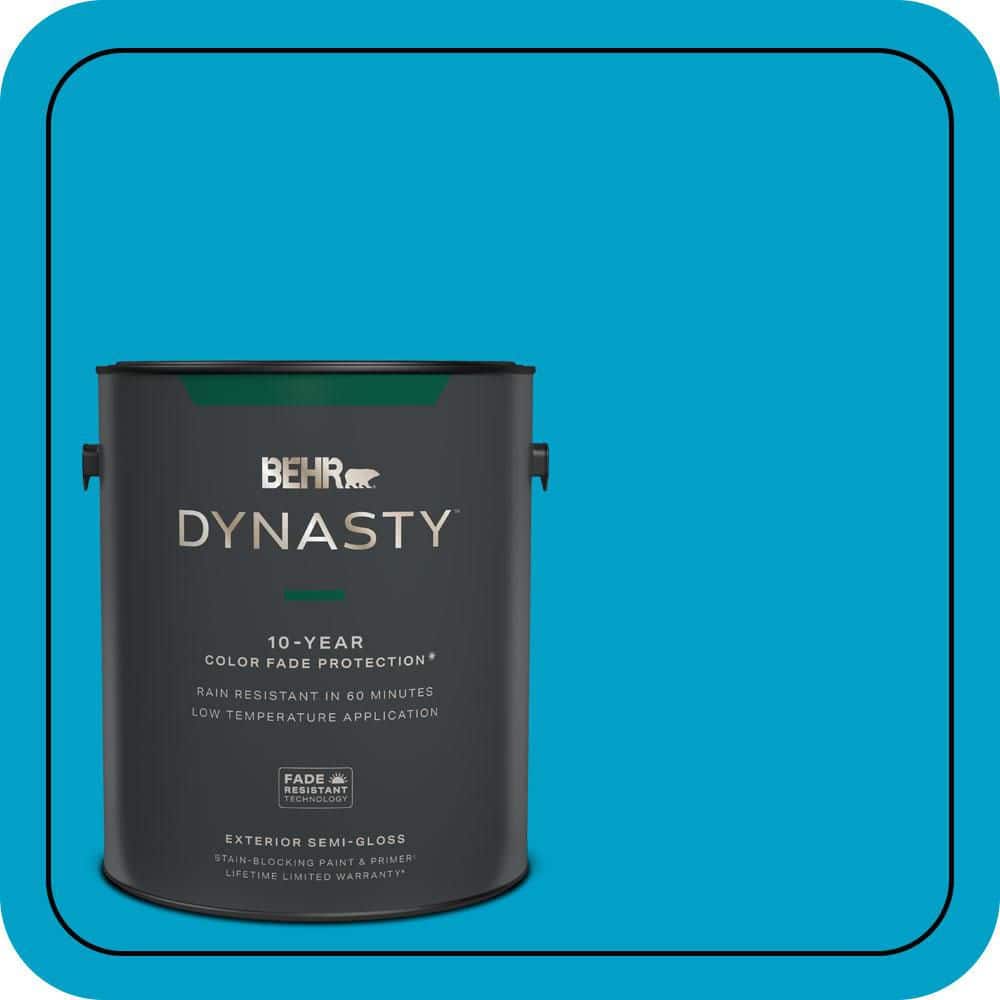 BEHR DYNASTY 1 gal. #P490-5 Yucatan Semi-Gloss Enamel Exterior Stain-Blocking Paint & Primer