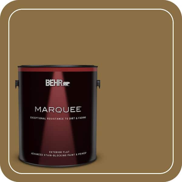 BEHR PREMIUM PLUS #330F-7 Nutty Brown Flat Interior/Exterior Paint & Primer Color Sample (2)