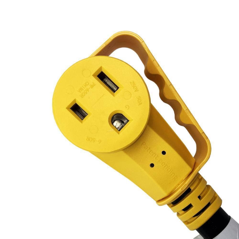 parkworld 6 ft. 6/3 50 Amp, Black 250-Volt NEMA 6-50R Female Receptacle with Handle Replacement Power Cord (6-50R to 3-Wire) (3)