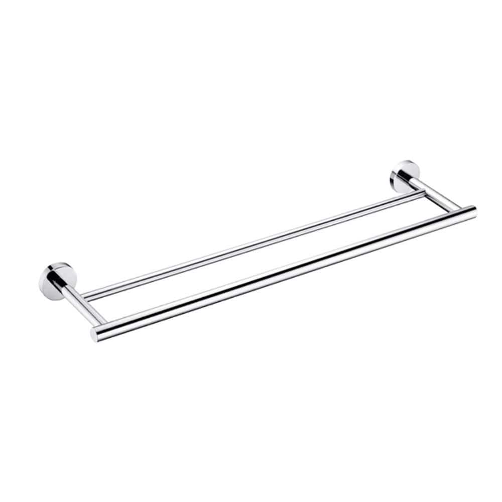 Wudkey 23.6 in. Wall Mounted Double Towel Bar in Silver, 304 Stainless Steel Bathroom Towel Racks Towel Rods (1)
