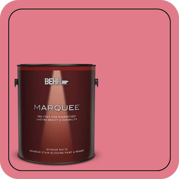 BEHR MARQUEE 1 gal. #P150-4 Hot Gossip Matte Interior Paint & Primer (2)