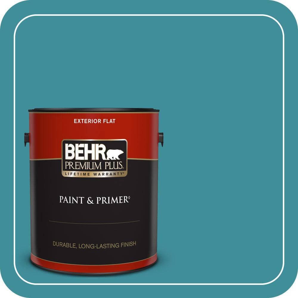 BEHR PREMIUM PLUS #MQ6-34 Prophetic Sea Flat & Primer (1)