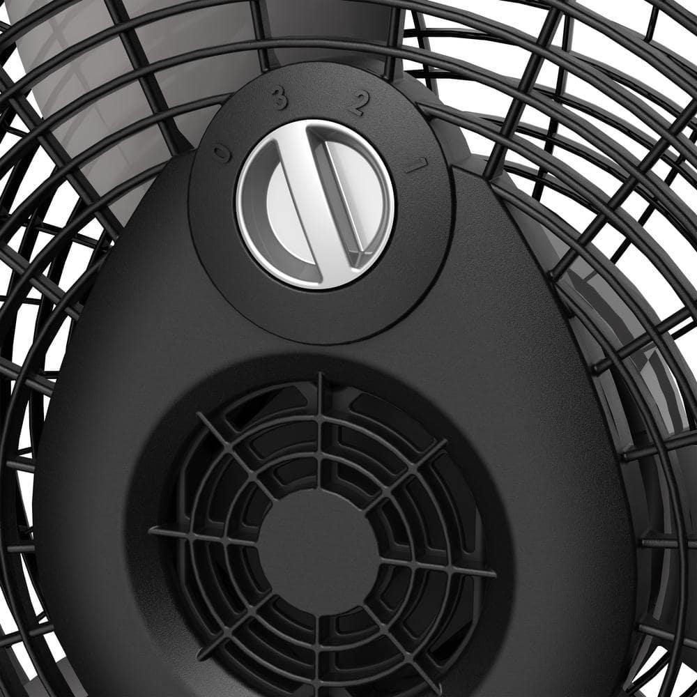 Lasko 20 in. 3 Speed Air Circulator Floor Fan for Home in Black with Wall Mount Option, Full Range Pivoting Head, Carry Handle (3)