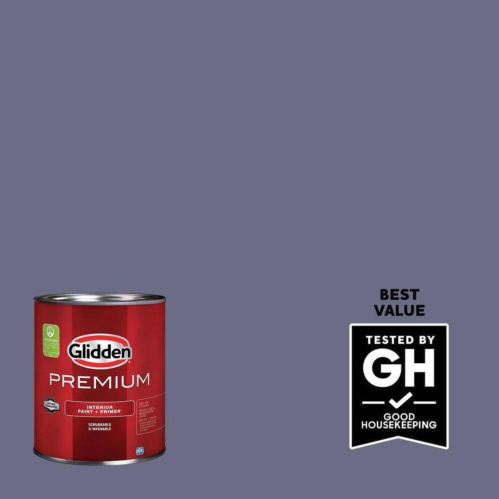 Glidden Premium 1 qt. PPG1169-6 Great Grape Eggshell Interior Paint