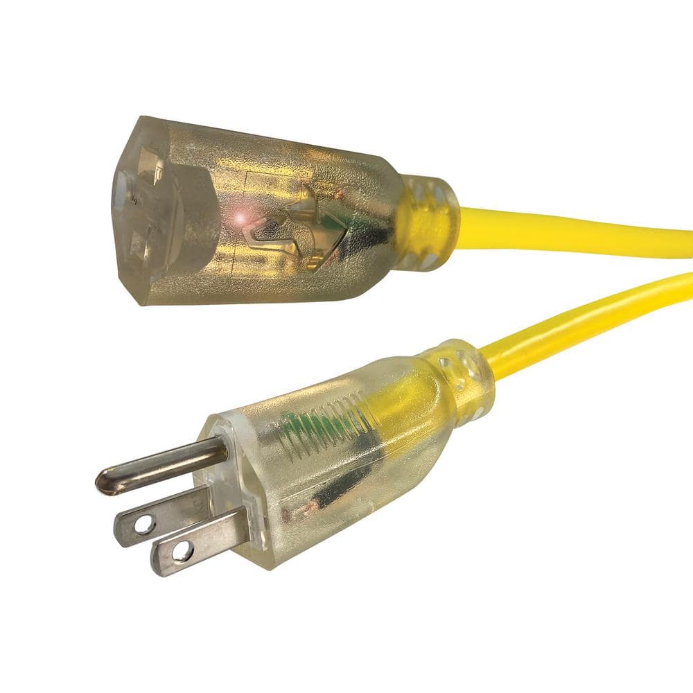 Husky 14/3 Medium Duty Indoor/Outdoor Extension Cord with Lighted End (4)